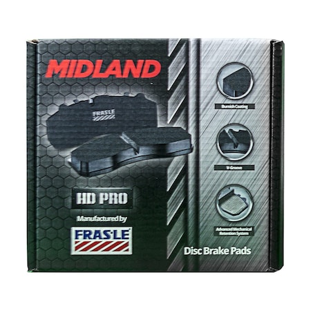 Haldex Pad, Disc, Brake, Heavy/Severe-Duty Cycles MPBD1777HD